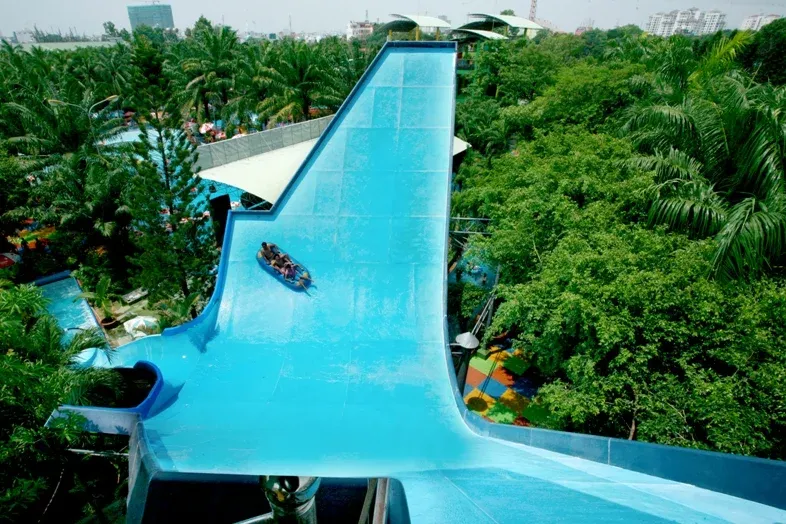 Máng Trượt Phao Ba 12